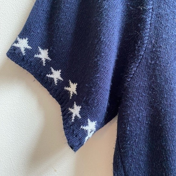 Vintage USA Flag Short Sleeve Knit Top // Medium // 4th of July - Picture 4 of 5